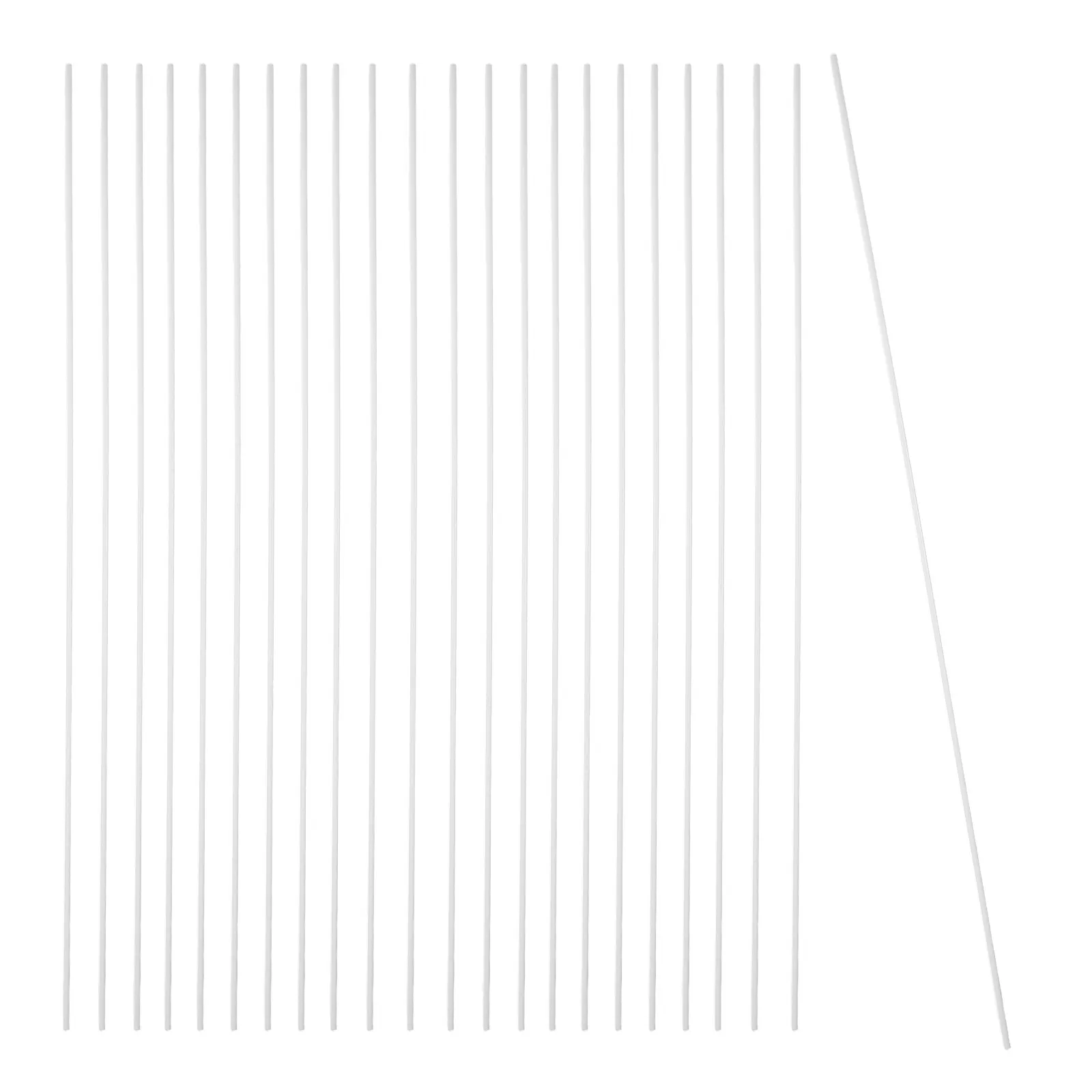 

50 шт. круглых пластиковых трубок с гладкой поверхностью, полые стержни для поделок, архитектурных моделей, декораций для песочниц, легко покрашиваются