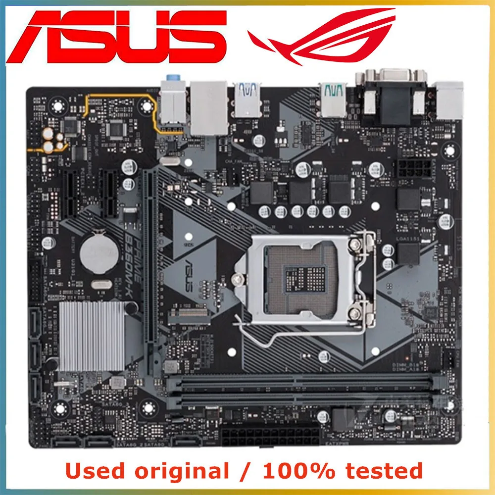 For ASUS PRIME B360M-K Motherboard B360 LGA1151 Micro-ATX DDR4 Max 64GB M.2 HDMI SATA3.0 Intel 8th 9th Gen Core CPU