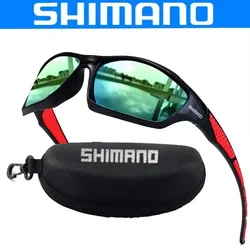 Shimano – Óculos de sol esportivos masculinos e femininos, lentes protetoras de moda não polarizadas, usadas para ciclismo e pesca