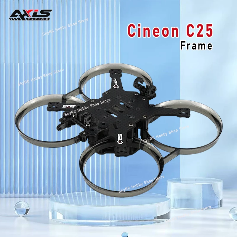 

Комплект рамы Axisflying Cineon C25 Cinewhoop FPV для кинематографических фристайл-полетов с GPS-трекером O3 для радиоуправляемых моделей