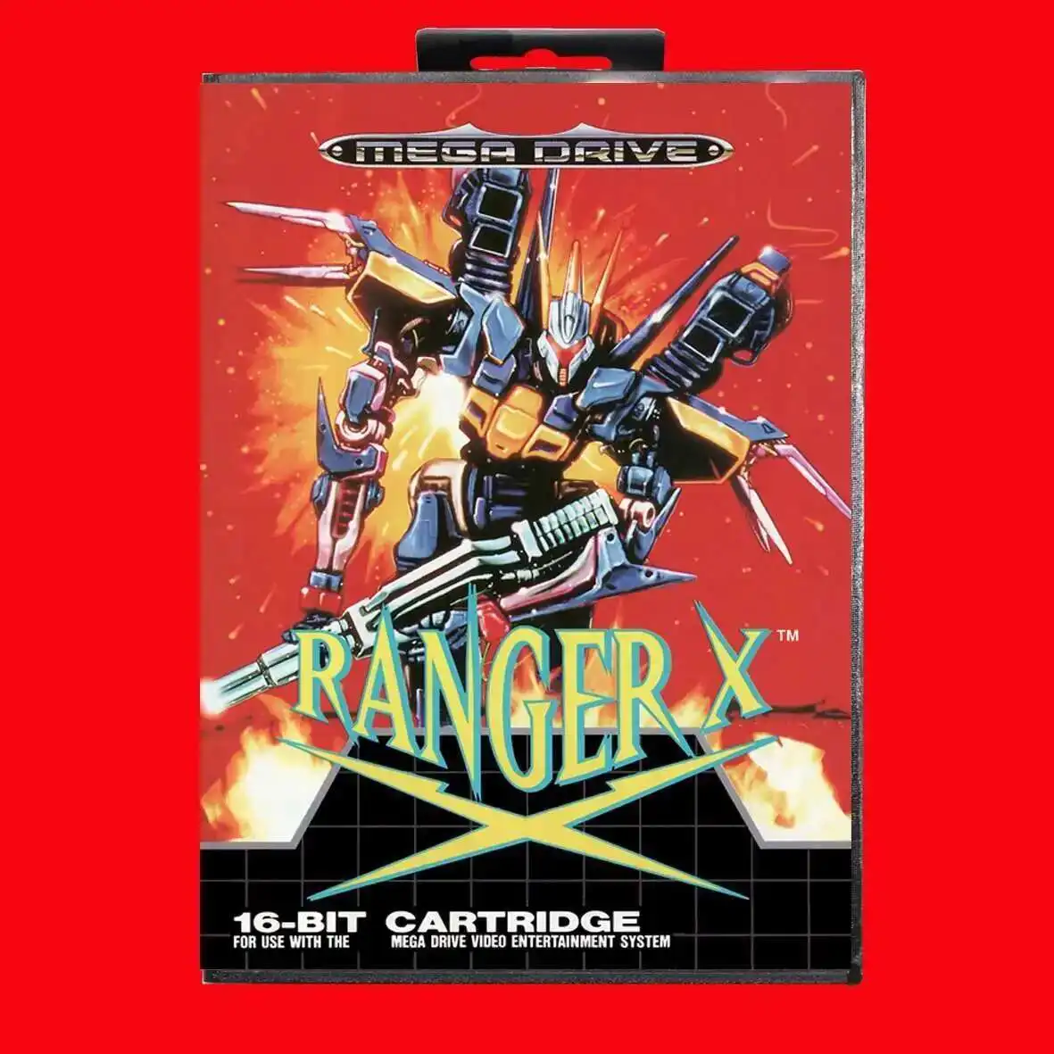 خرطوشة ألعاب Ranger-X 16Bit MD مع صندوق EUR لأنظمة Sega Megadrive Genesis