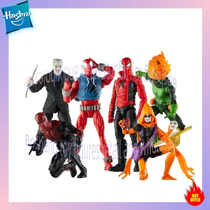 Figura de acción original de Marvel Legends de 6 pulgadas, Spider-Man Retro Wave, Scarlet Spider, Chameleon Agent, Venom Spider Shot, modelo de juguete, regalo