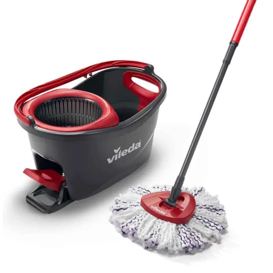 VILEDA Turbo 3-in-1-Mopp-Set aus Mikrofaser + Eimer
