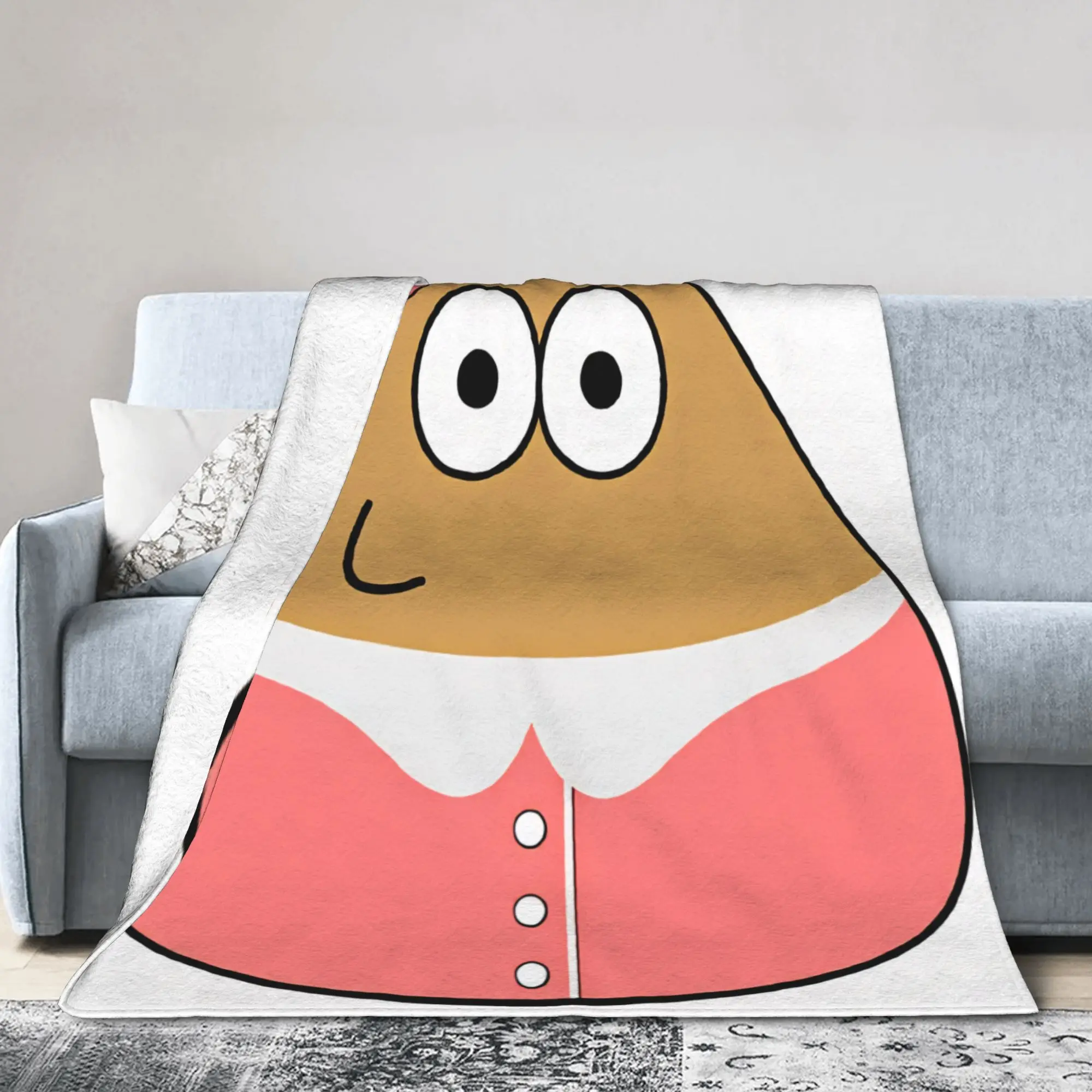 Pet Alien Pou Animated Television Blanket Quality Soft  Bedding Throws Winter Travel Couch Bed Comfortable Bedspread