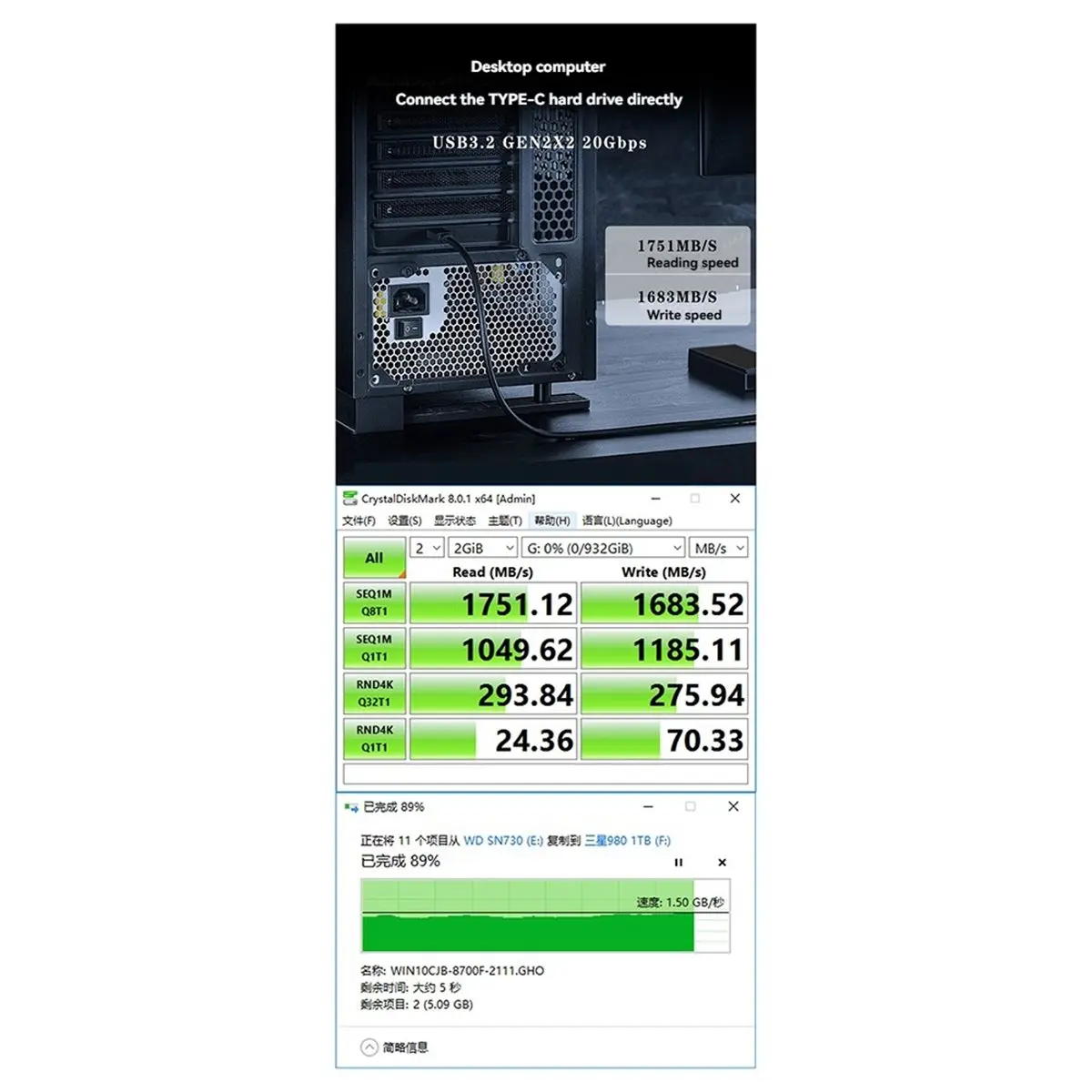 

Цифровая USB-карта PCI Express Type-C 4X с интерфейсом USB 3.2 Gen 2X2 (20 Гбит/с) на базе чипсета ASM3242, не требующая драйверов, адаптер расширения