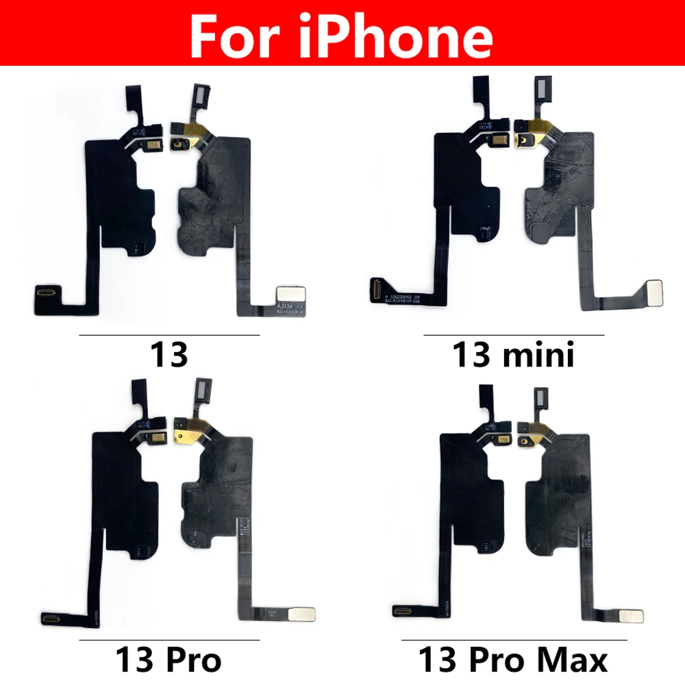 NEW Front Ear Earpiece Speaker Proximity Light Sensor Flex Ribbon Cable For IPhone 13 14 Pro Max / For IPhone 13 mini 16 Plus