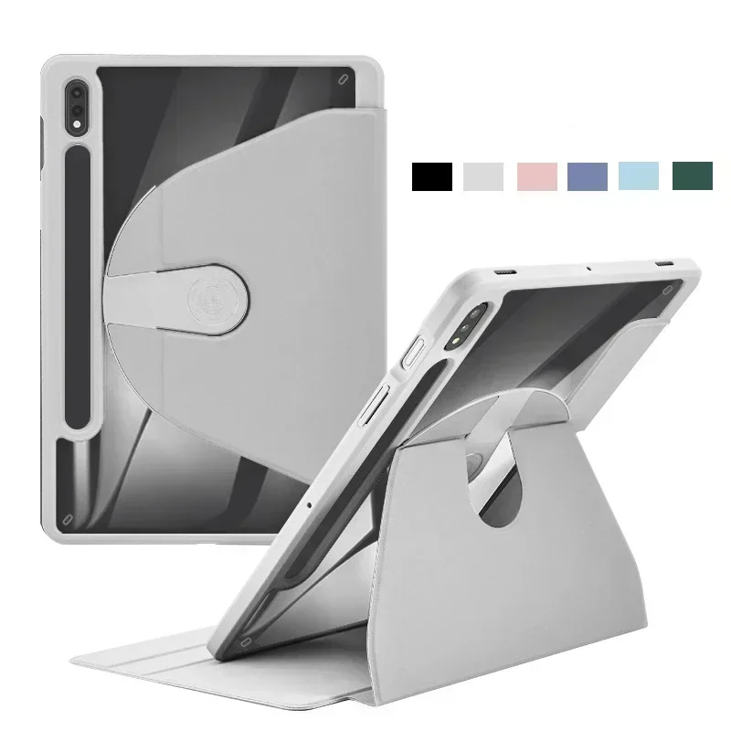 

360 ° вращающийся чехол для Samsung Galaxy Tab S8 S7 S9 plus FE 12.4 Smart Cover Galaxy Tab S7 S8 S9 FE 11 Funda Whith S Pen Holder