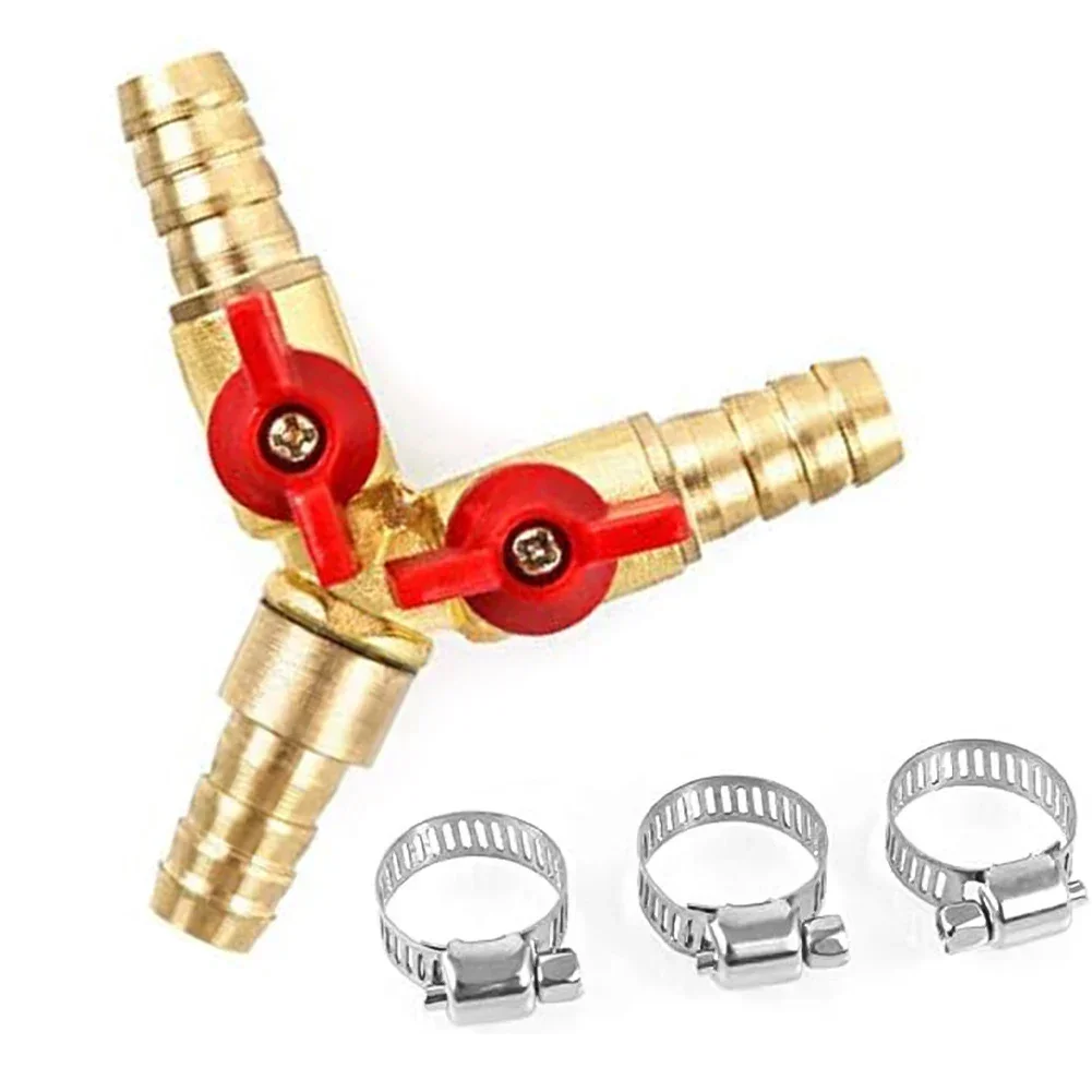 High Temperature Ductility And Low Permeability 3 Way Hose Connector Y Splitter Ball Valve For Joinery Faucet Air Water Gas