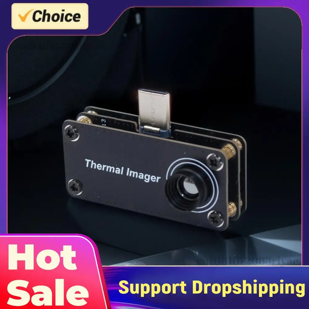 

Type-C Mobile Thermal Imager -20~1000°C 32*32 Pixels Thermal Imaging Camera APP Control Infrared Camera for Android Phone