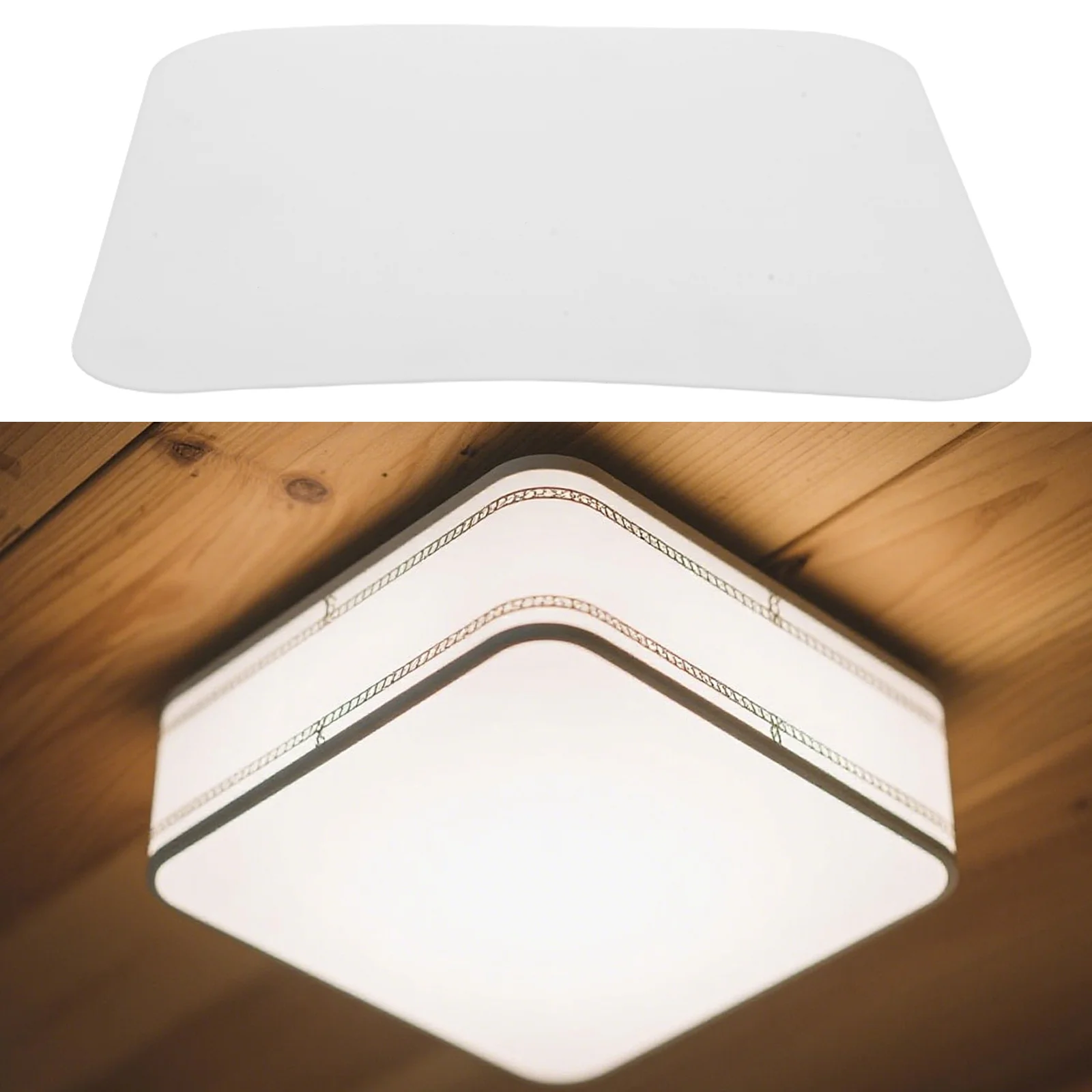 

Ceiling Shade Diffuser Square Acrylic Pendant Lamp Cover Soft Light Filter For Bedroom Living Room Modern Fixtures Overhead