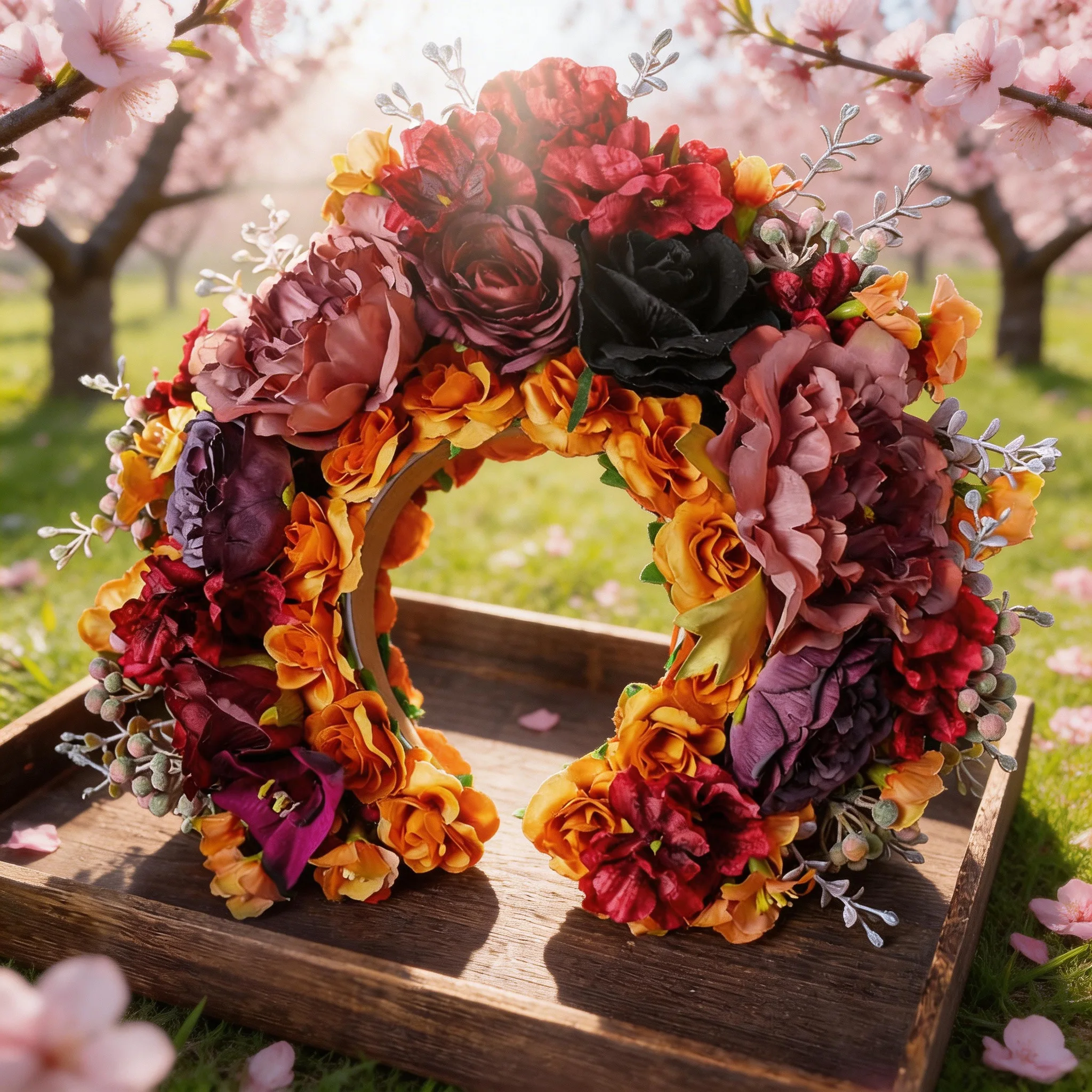 1 piece of gorgeous handmade simulated flower bride's hairpin headwear, suitable for weddings, parties, and ball dresses