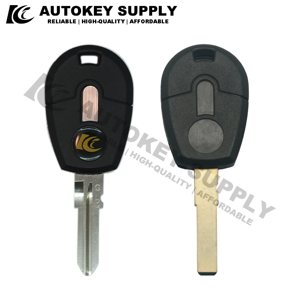 Autokeysupply AKFTS217/AKFTS218 Transponder Key black Whole For Fiat