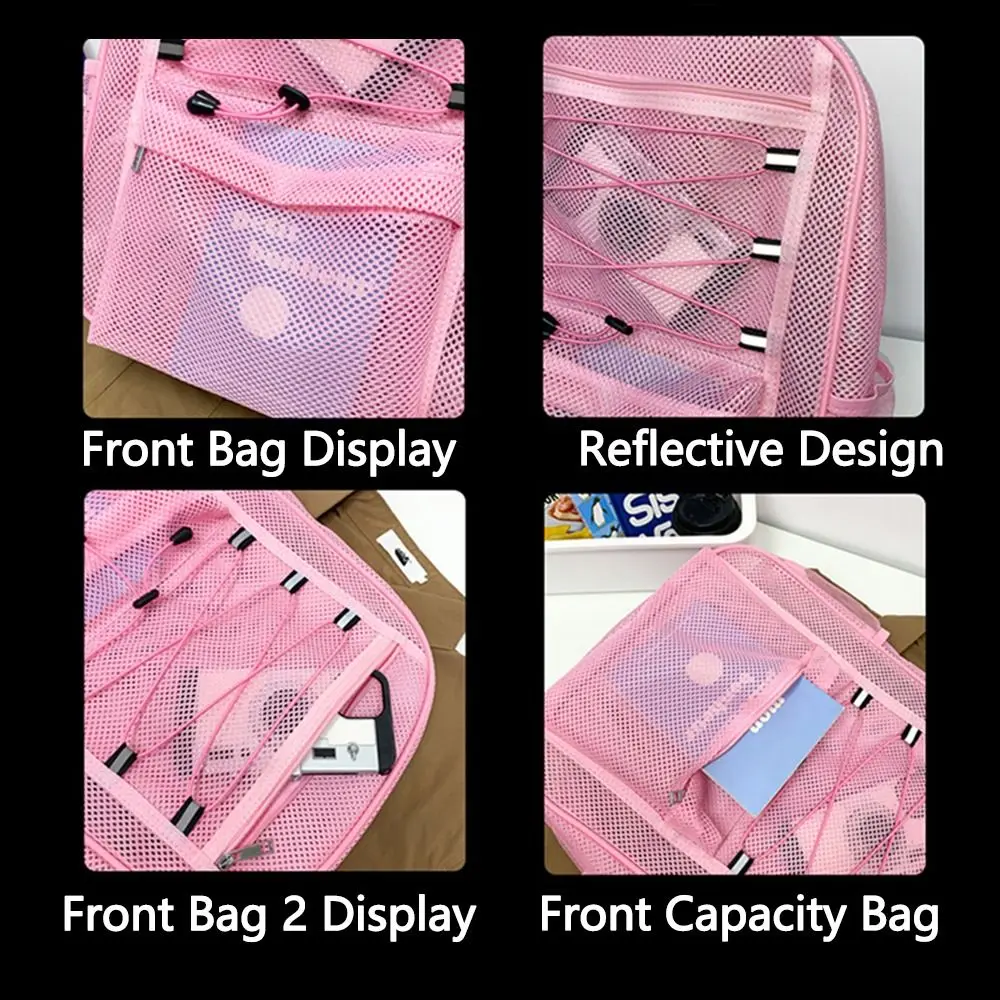 Portable Fitness Training Bag Multi-compartment Large Capacity Students School Bags Shoulder Strap Breathable