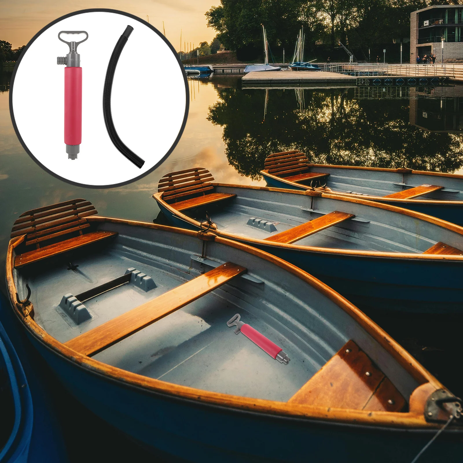 

1Set Manual Kayak Bilge Water Pump Professional Boat Pump High Volume Fast Draining Portable Kayak Accessories Kit