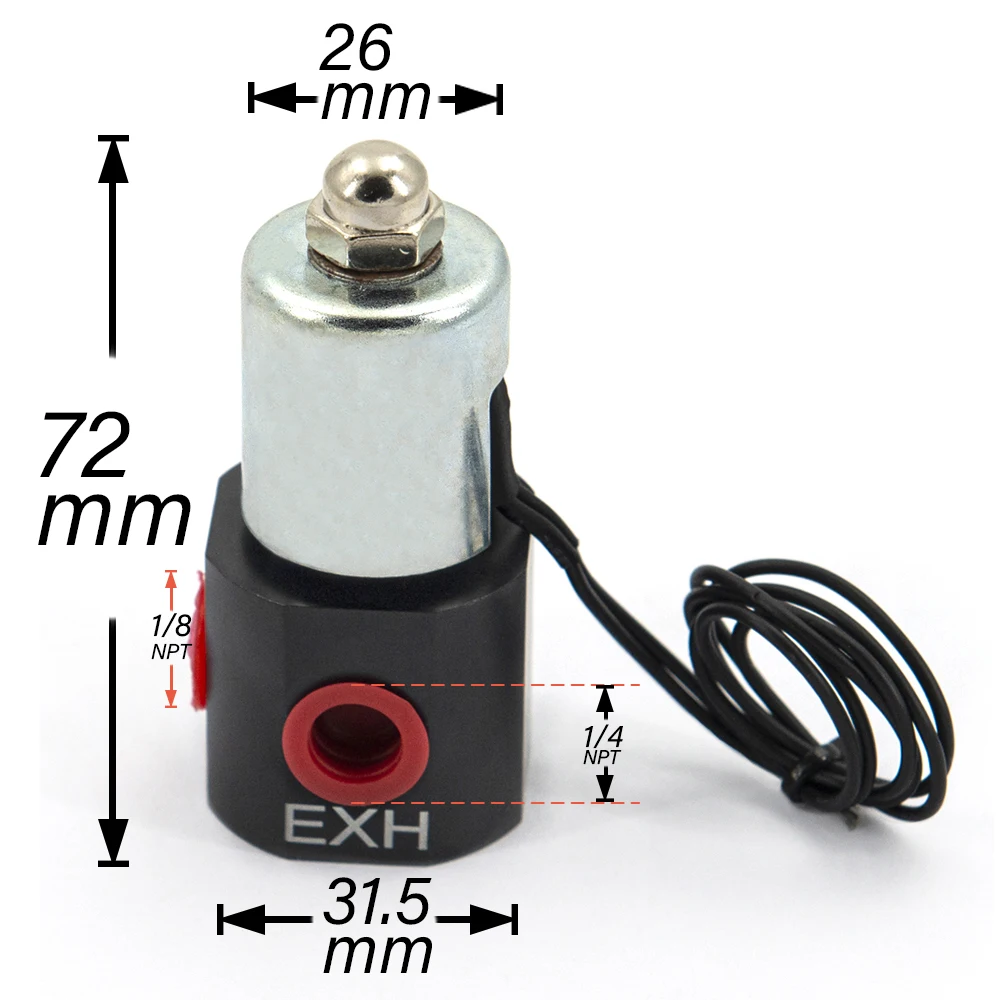 12v 2-way Solenoid Valve Air ride Suspension manifold valve pneumatic shock absorber single solenoid valve 20BAR