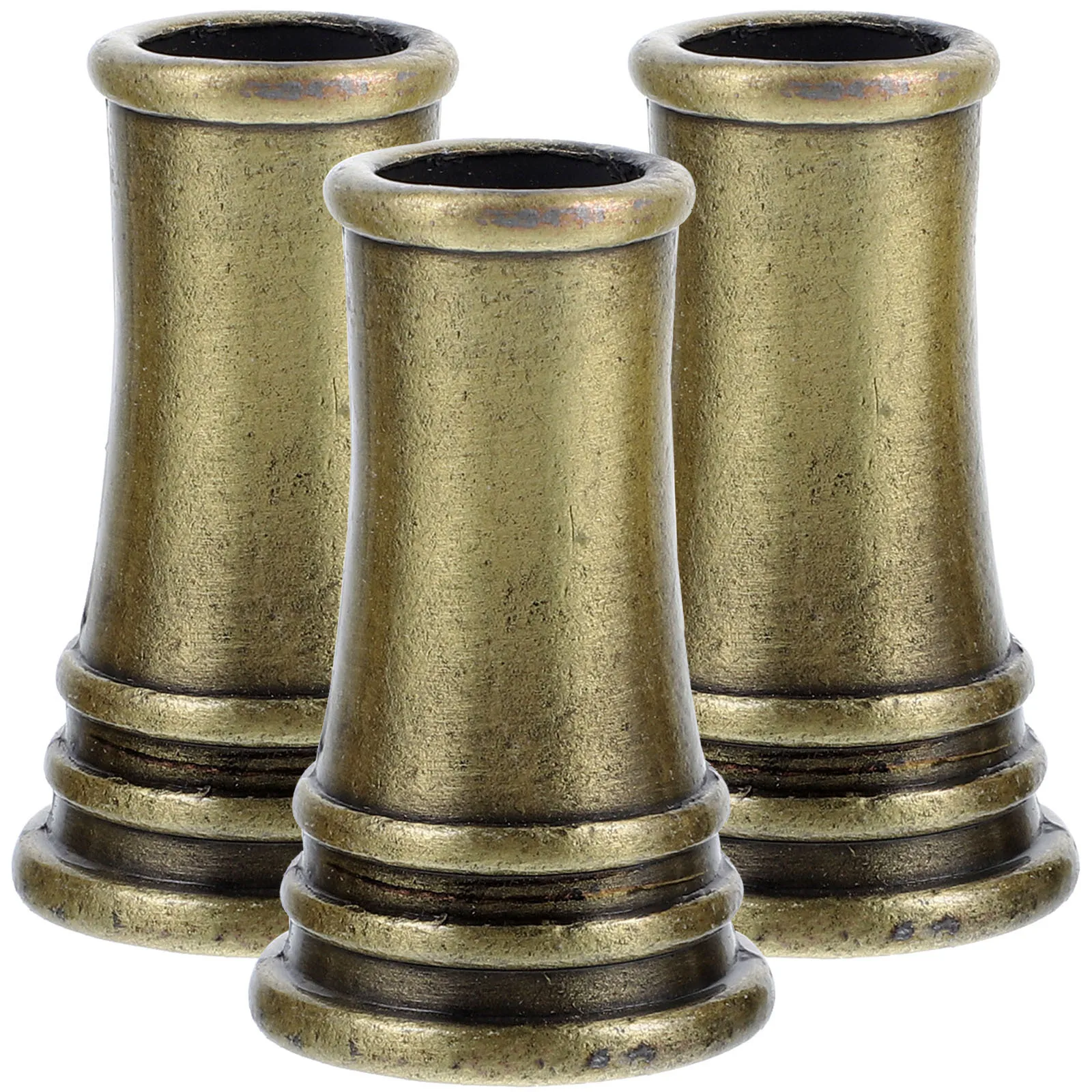 

3Pcs Copper Pen Stand Metal Single Pen Holder Desk Organizer for Office Home Pencil Holder Quill-Pen Support Office Accessories