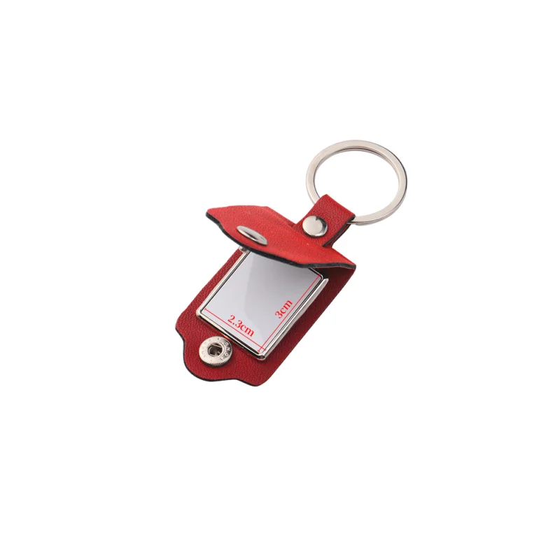 DIY Fun Photo Leather Key Ring with Engraved Image