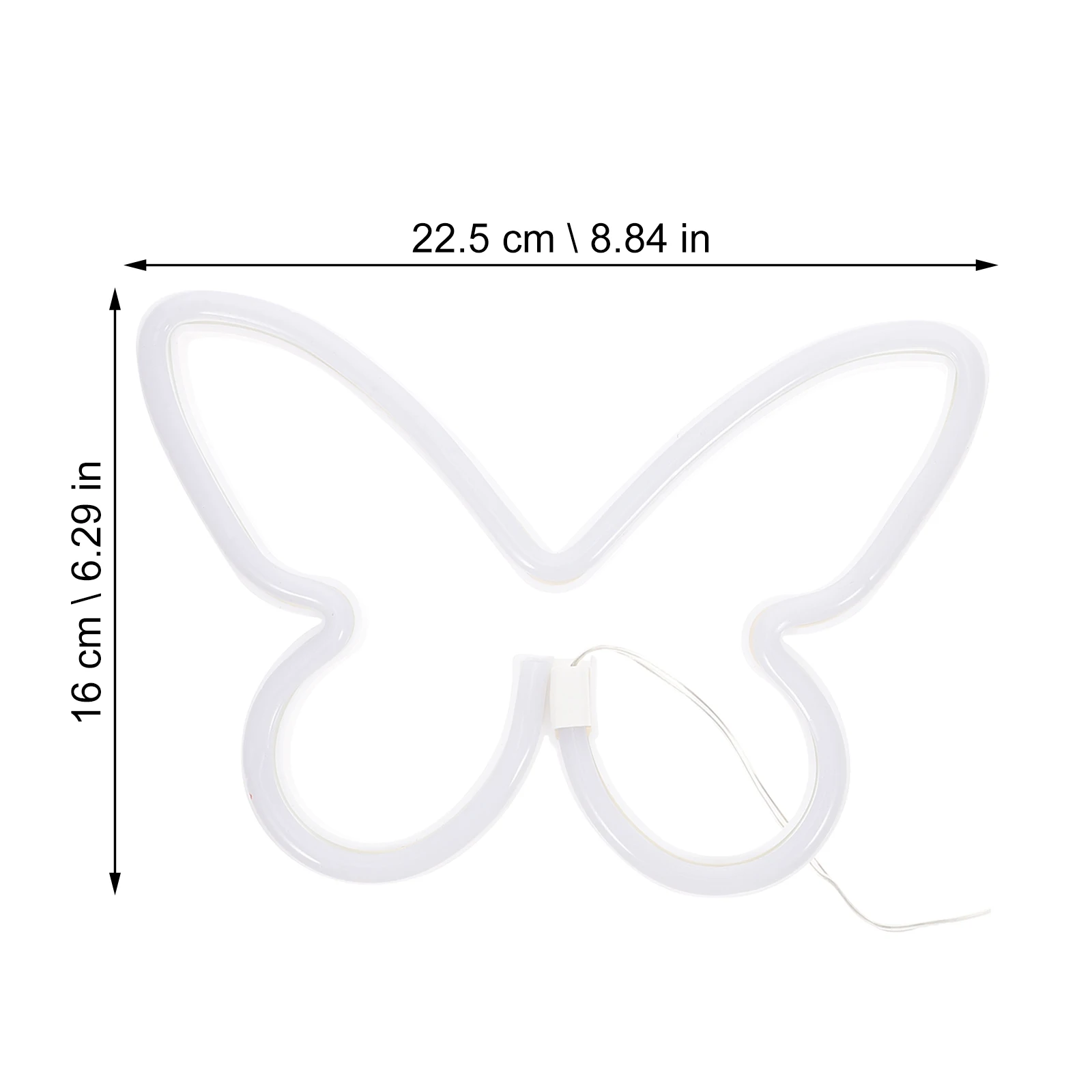 

Butterfly Neon Light Bedroom Sign USB Night Lamp LED Bedside Atmosphere Decor Compact Size Lightweight Safe Materials