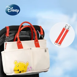 Disney-Bolsa de pañales Original para bebé, bolso de mano de dibujos animados Winnie The Pooh, gran capacidad, multifuncional, impermeable