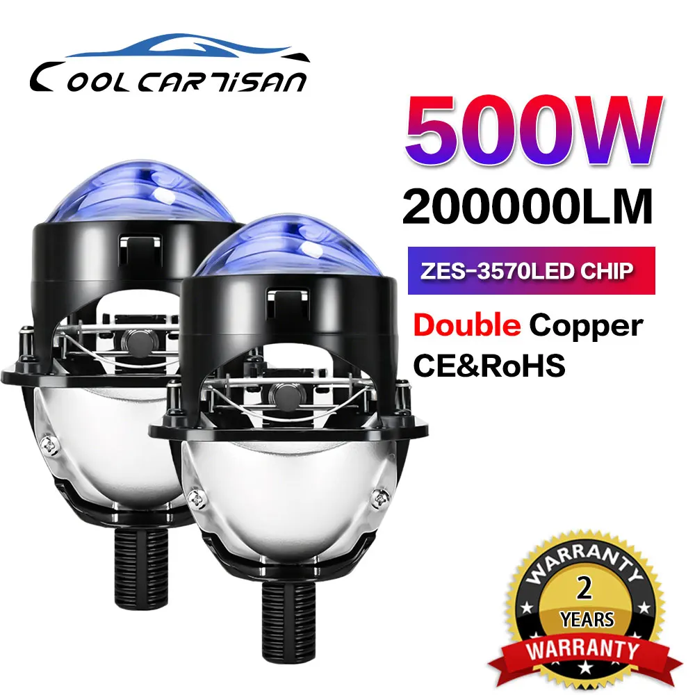 EAGLEVISION Car Lenses Bi Projector Headlight LED 2.5inch Mile Lighthouse for Hella LED Lights H4 H7 9005 9006 Car Accessories