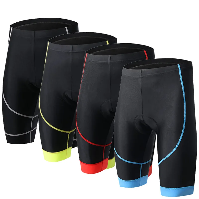 Q413 Cycling Shorts Four Needles Six Lines  Summer Air Drier Four Color Bicycle Shorts