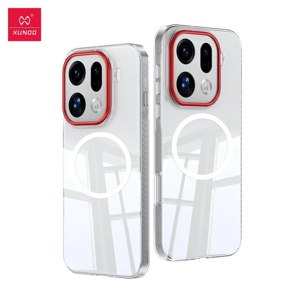 Xundd Magnetische Hülle für OPPO Find X9 Pro/Find X9 Ultra, Vergilbungsfreie Transparente PC-Abdeckung, Ultradünner Kratzfester Schutz