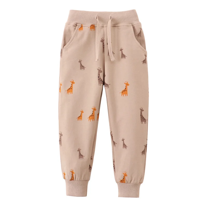 

Long Pants 2-7T Baby Kids Boys Sweatpants Animals Drawstring Hot Selling Children's Trousers Autumn Spring Kids Clothing Pants