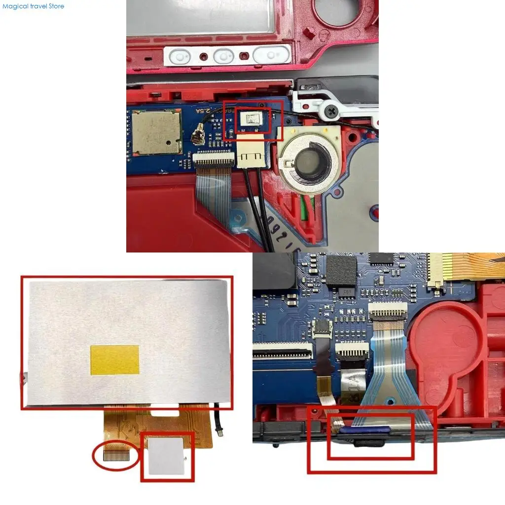 

76HD IPS-экран с низким энергопотреблением для 3000 портативных игровых консолей, игровые аксессуары, широкий экран дисплея