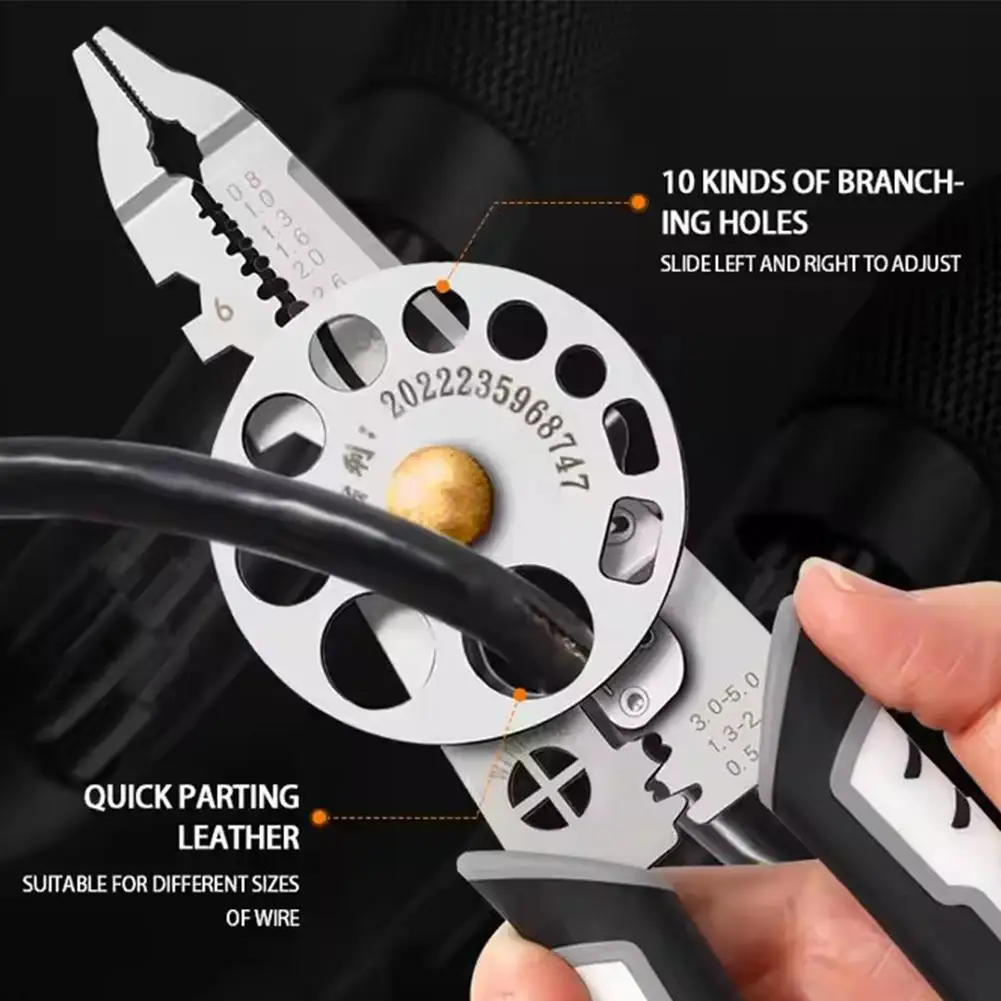 New Turntable Wire Stripper Multifunctional Cutting Pliers Cable Stripper Cutter For Winding Wire Electrician Hand Tools