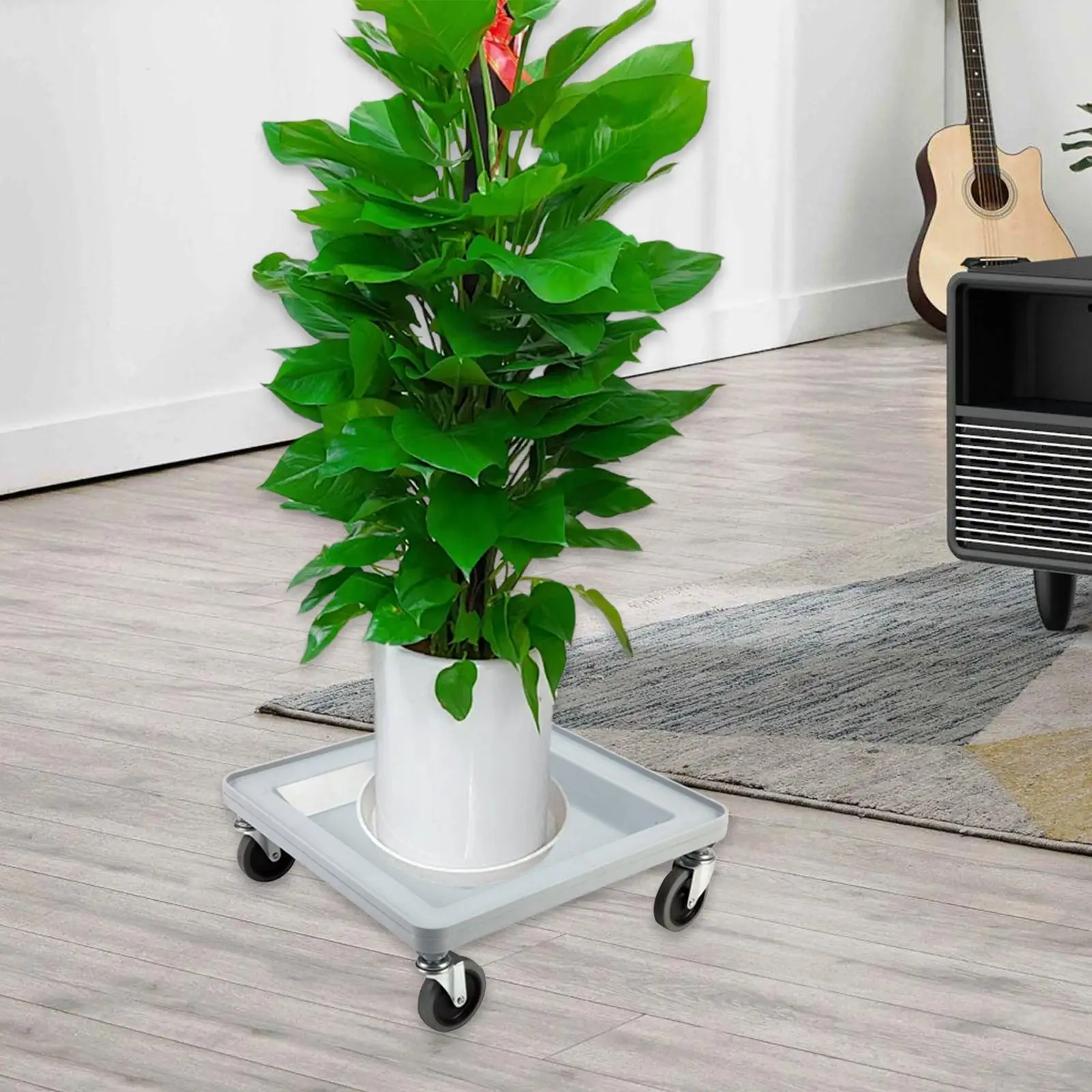 Rolling Cup Rack Cart Mobile Dish Holder Moving Dolly Metal PP Wheeled Trolley for Catering Tableware Transport