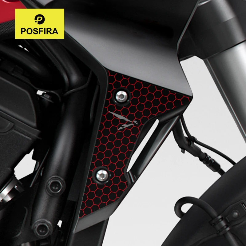 

POSFIRA наклейки на панель радиатора мотоцикла, виниловая наклейка для Honda Hornet CB 1000 CB1000 SP 2021, аксессуары для украшения обтекателя