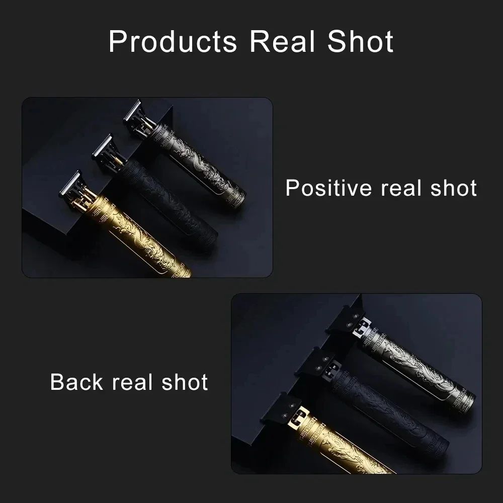 ماكينة حلاقة كهربائية لاسلكية عتيقة للشعر ، ماكينة قص الشعر ، ماكينة حلاقة محمولة ، ماكينة حلاقة USB سريعة الشحن لتصفيف الشعر