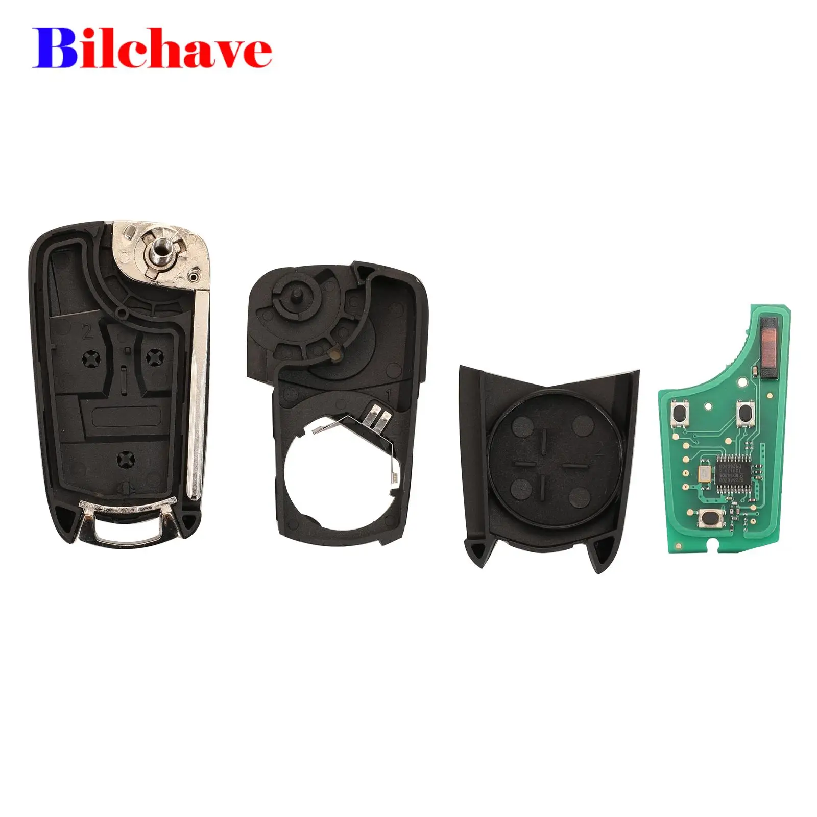 jingyuqin 3 Buttons For Opel Vectra C Signium 2005-2008 Fob 433Mhz ID46 PCF7946 Chip Smart Remote Car Key HU43 Blade Replacement