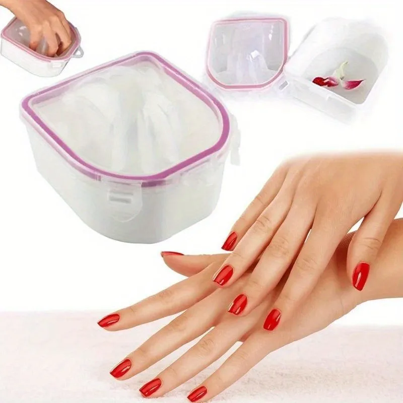 1 pcs/3 pcs Nail Polish Remover แช่ชามเล็บสุขภาพเครื่องมือทนทานเงี่ยน Care Bubble Bowl