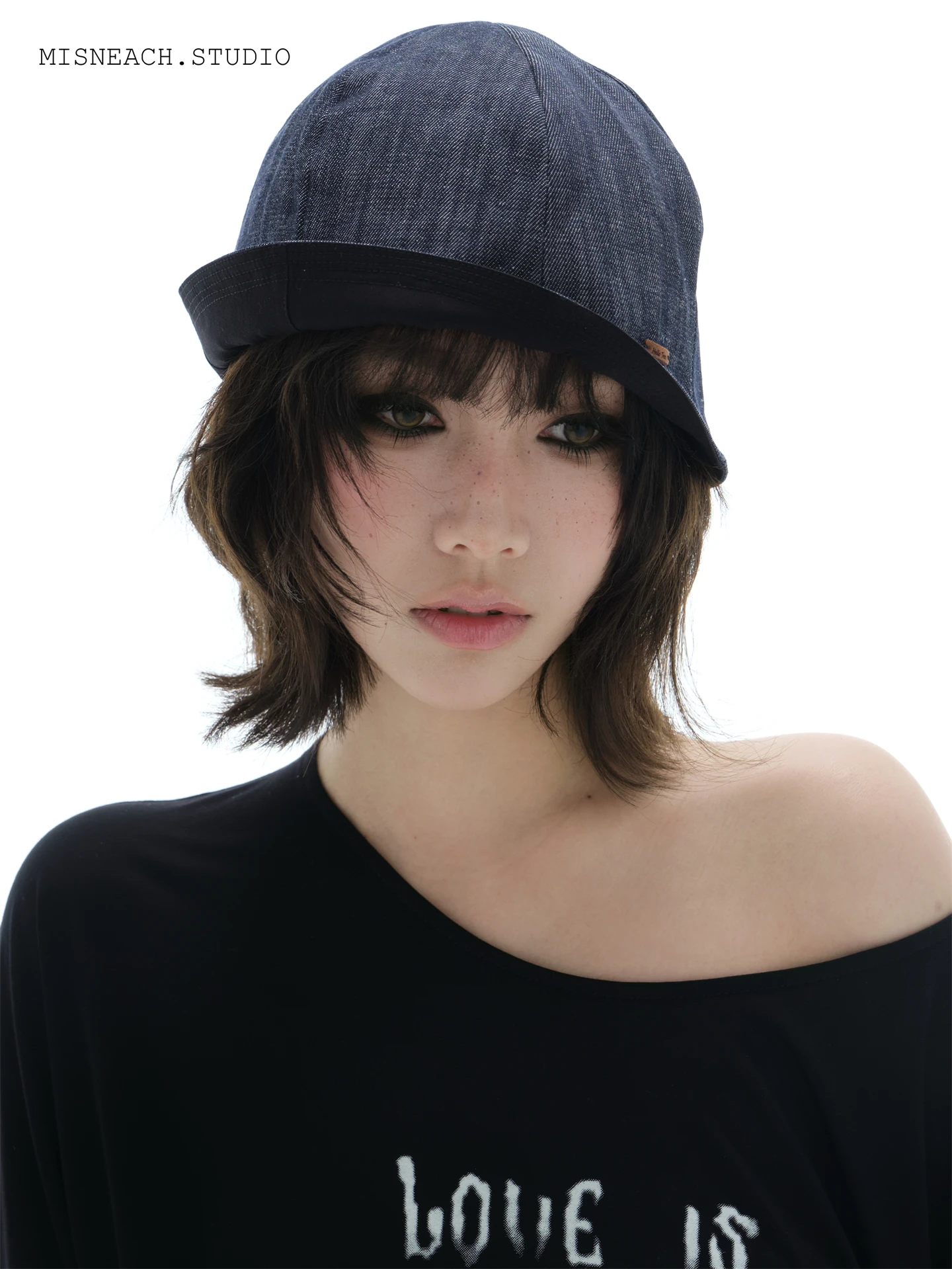 多機能デニムバケットハット-レディース-夏のおしゃれ日除け釣り帽子-ストリートアーティスティックスタイル-調節可能なラウンドトップ