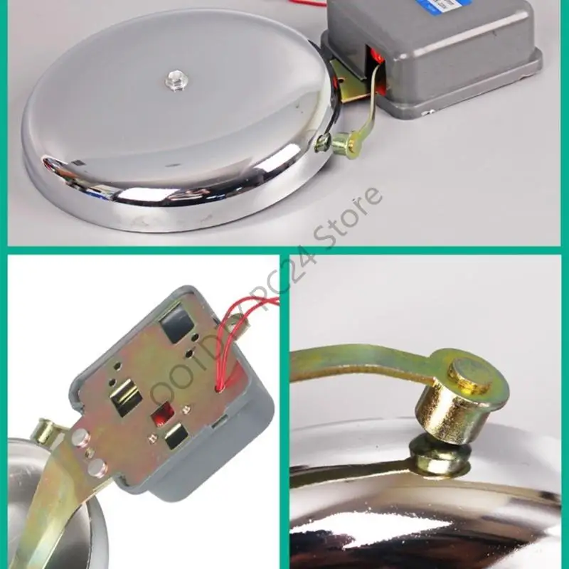 H7BA Высокодецибеловая сирена пожарной сигнализации без искр с прочным стальным корпусом 8-дюймовая пожарная сигнализация для