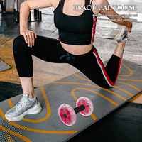 2pcs Ab Core Workout Sculpt Abs Dual Wheel Stability Abdominal Exercise Equipment For Men Back Wheel Home Office Use Ab Roller