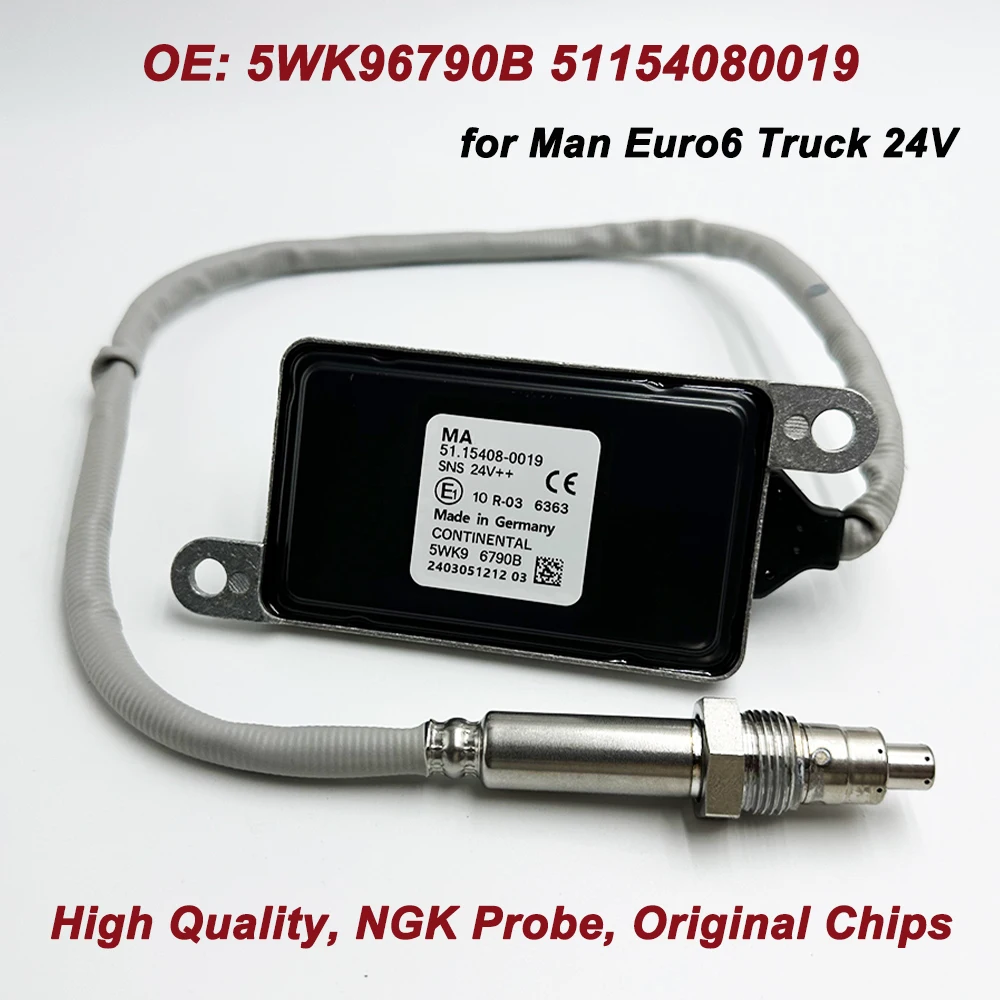 High Quality Chips For Man Truck  5WK96790B 51154080019 51154080012 for NGK Probe Nox Nitrogen Oxygen Sensor 51.15408-0019