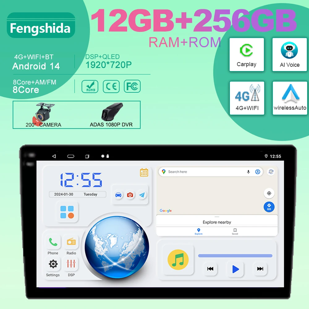 

For Suzuki Big Dipper Wagonr Wagon R X5 2004+ Android car dvd Auto Radio Stereo Multimedia Player GPS Navigation 5G wifi BT CPU