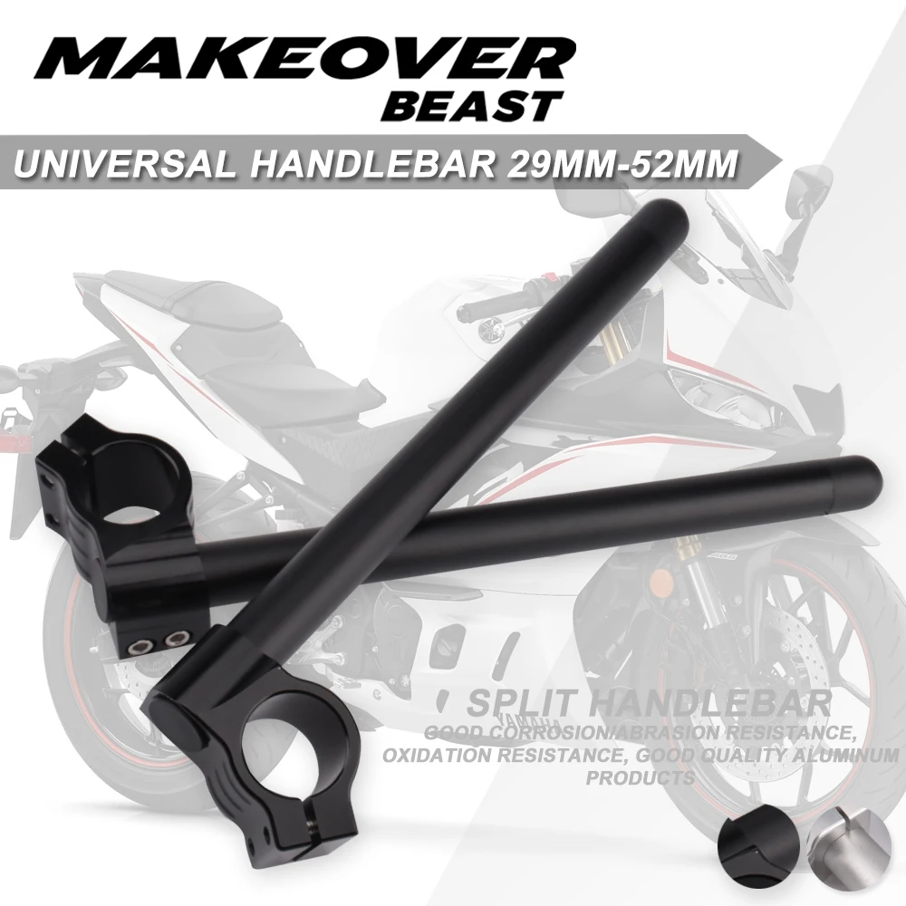 CNC Aluminum Motorcycle Handlebar Clip-Ons Fork Handle Bars Clip ons Fit For YAMAHA YZF R3 2015-2022 YZF R25 2013-2021 R1 R6 R7