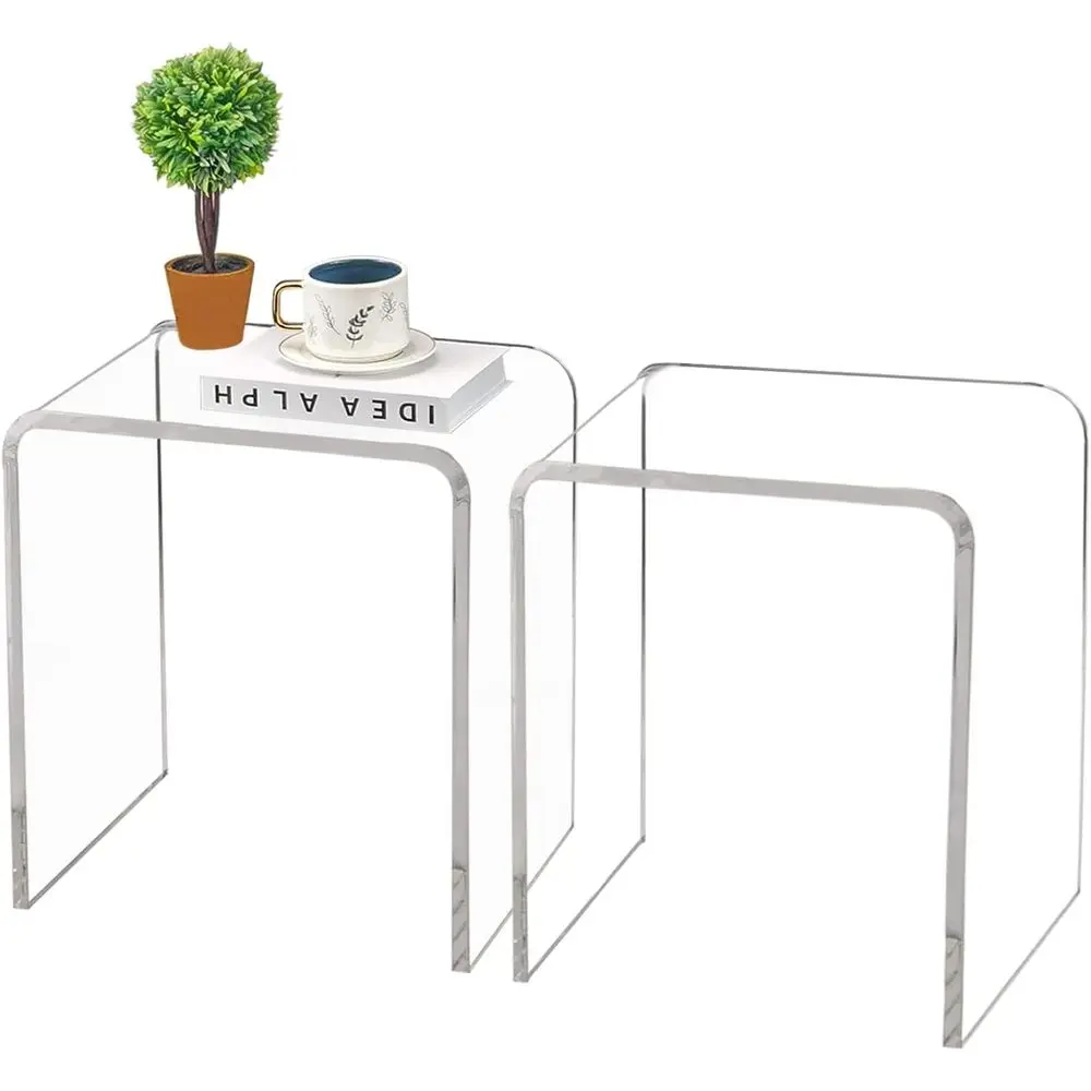 Acrylic Side Table Set o 2, 18