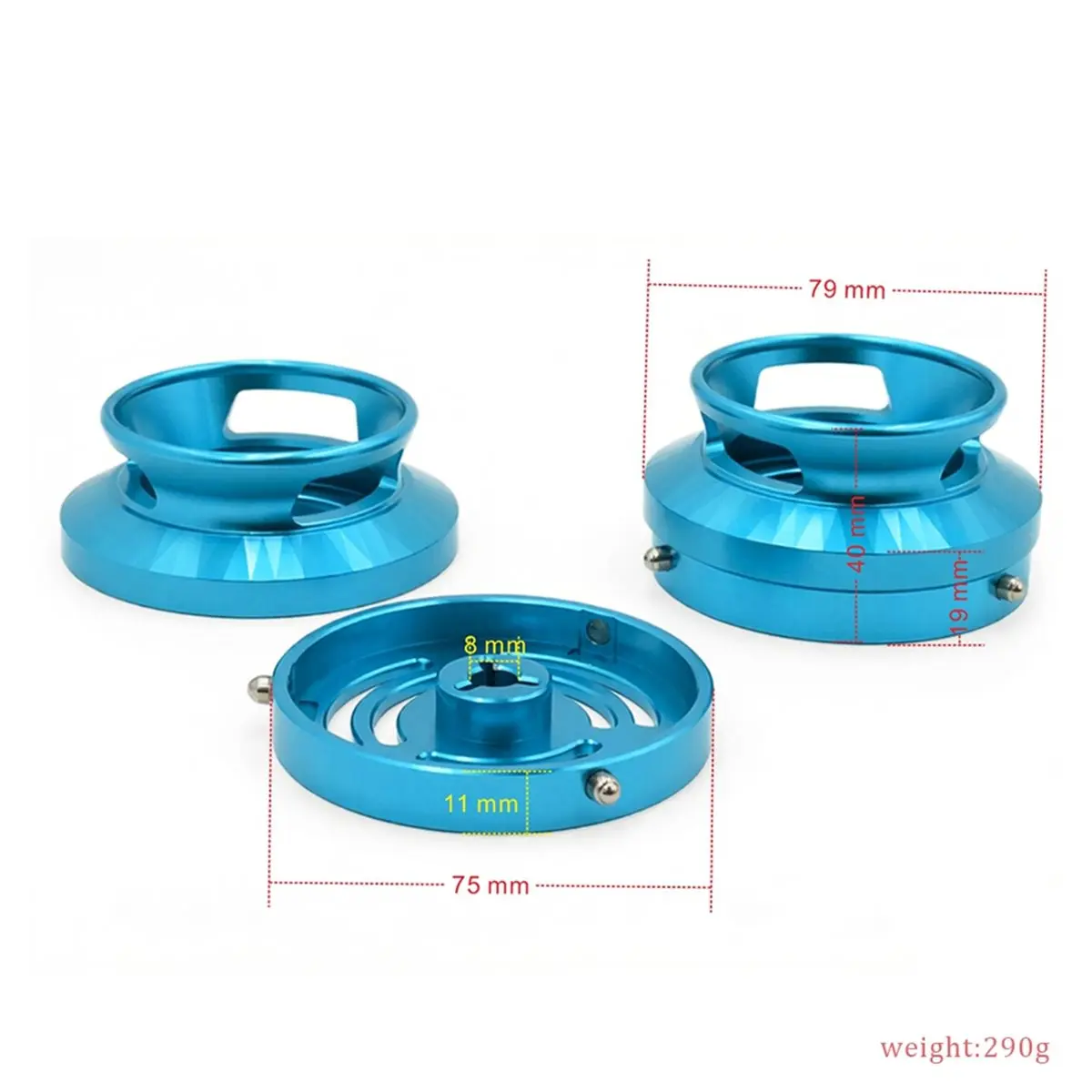 【COUNTDOWN DEAL】 1 Pair Nab Hub Adapters Reel to Reel Tape Nab Hub Adapter 10 Inch Nab Hub Adapter for Studer Akai Teac