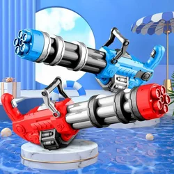 Electric Water Gun Automatic Continuous Launch Toy Water Gun High Pressure Guns for Summer Outdoor Beach Game Gun Toys