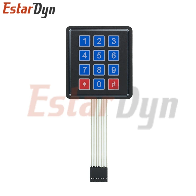 4 12 16 20 Key Button Membrane Switch 1x4 3x4 4x4 4x5 Keys Matrix Array Keyboard Keypad Control Panel DIY Kit For Arduino