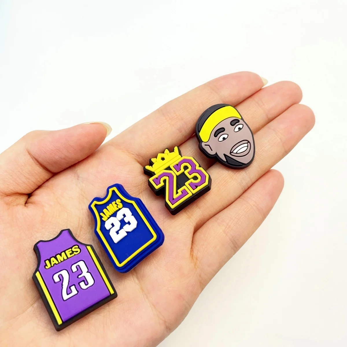 8Pcs Basketball Shoe Charms Accessories, Pins Decorations  Charms for  Men Wristband Bracelet Birthday Gifts Favors