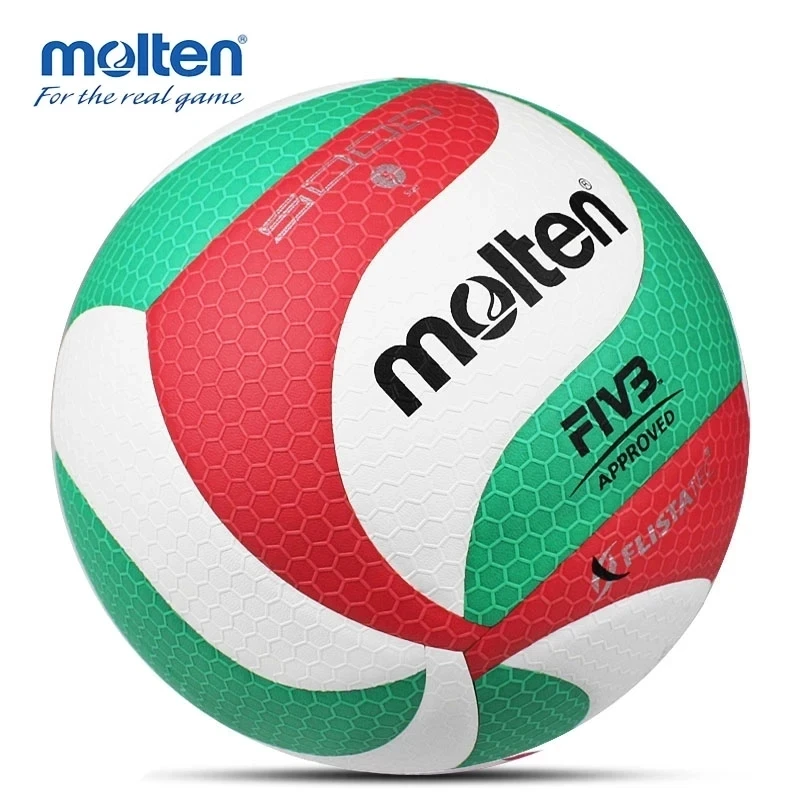 US Original Molten V5M5000 Volleyball Standard Size 5 PU Ball for Students Adult and Teenager Competition Training Outdoor Indoo