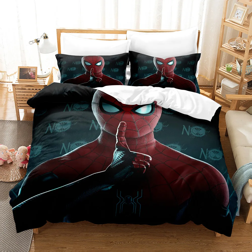 Disney Marvel superhero Spider Man Bedroom Bedding Sets Decoration Venom  Adult Room Pillowcase Spider-Man Duvet Cover