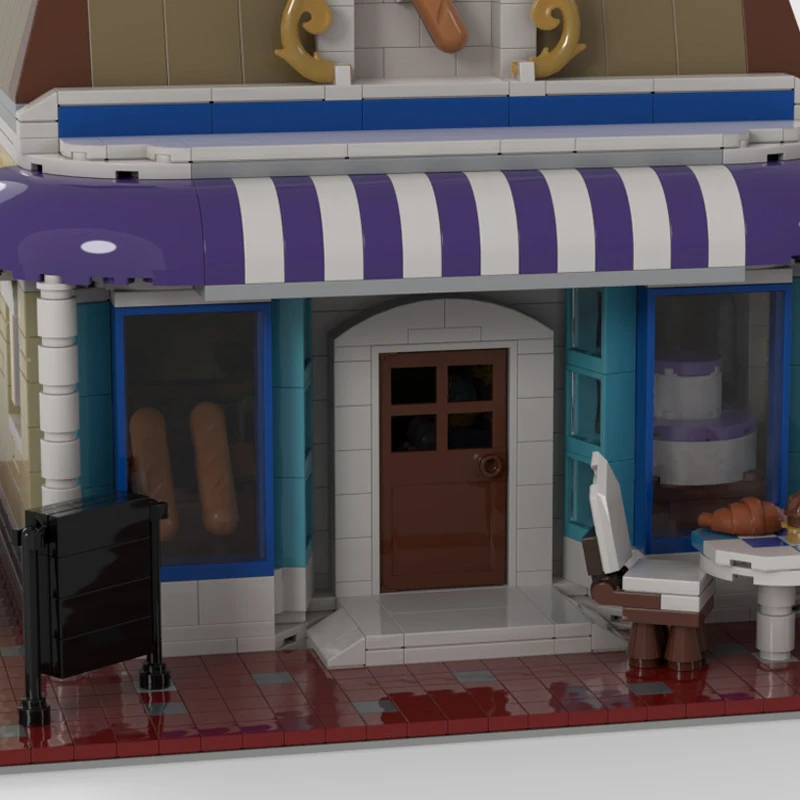 2114 Piezas de Ladrillos de Construcción, Tienda de Panadería Modular MOC, Bloques de Construcción Modulares Personalizables, Ladrillos Tecnológicos para Niños, Juguete de Construcción DIY, Regalo Festivo