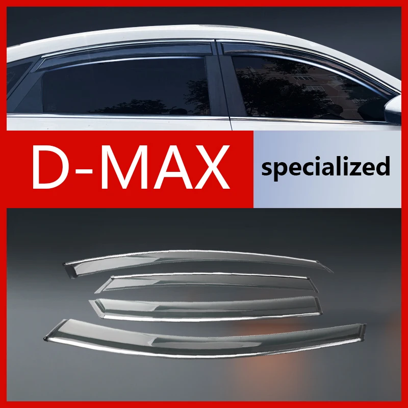 

Специально разработанные ветровики для Isuzu D-MAX: вентиляционные дефлекторы окон, дождевики на двери, защитные накладки от дождя, плоские дефлекторы.