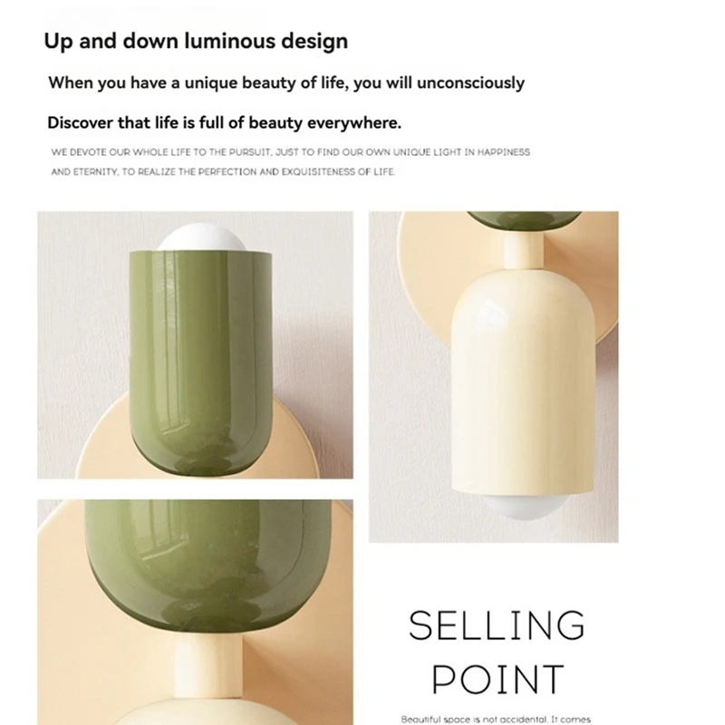 BAAG-LED applique moderne minimaliste crème Double têtes lumières pour salon chambre chevet étude décoration lumières